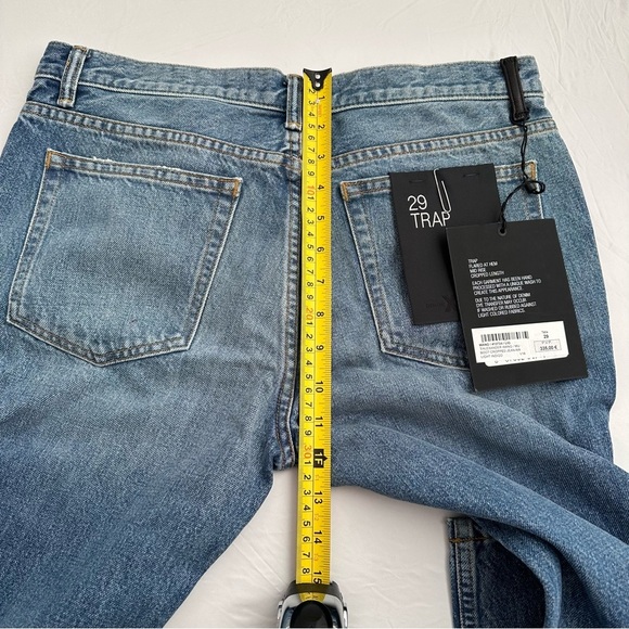 Denim X Alexander Wang Trap cropped blue denim jeans 29 - Picture 12 of 13